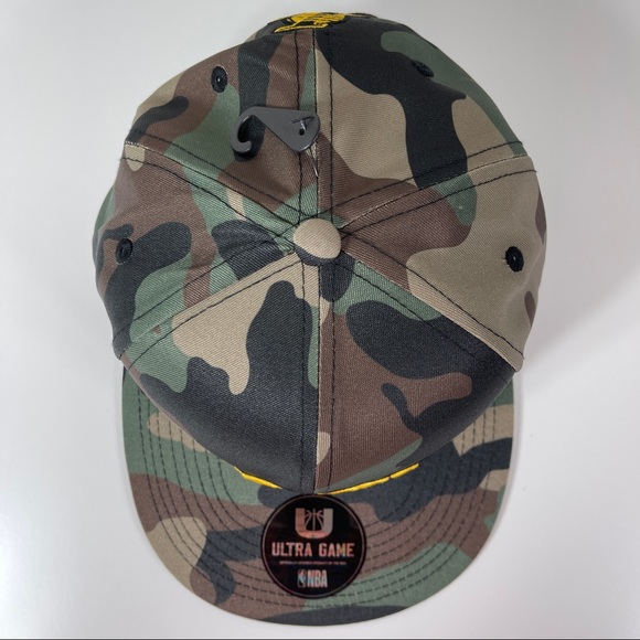 ULTRA GAME LOS ANGELES LAKERS SNAPBACK HAT CAP CAMO NBA BASKETBALL CAMOUFLAGE NE - Picture 6 of 7